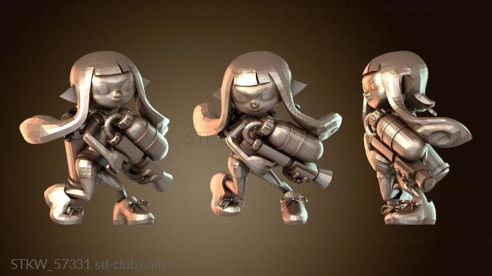 Military Splatoon Inkling Girl