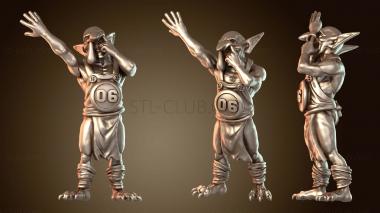 3D модель Паническое бегство, хриплое безумие (STL)