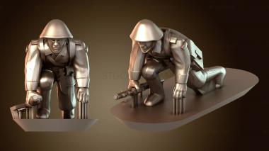 3D модель Стоя из положения лежа на спине (STL)