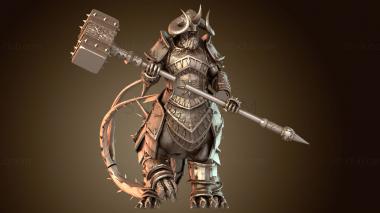 3D модель Звездочет Драконий Молот Огра (STL)