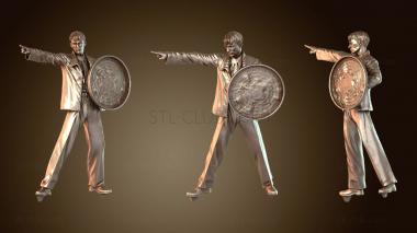 3D модель Статуя Стива Роджерса (STL)