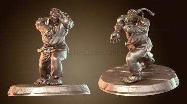 3D модель УЛИЧНЫЙ БОЕЦ Рю (STL)