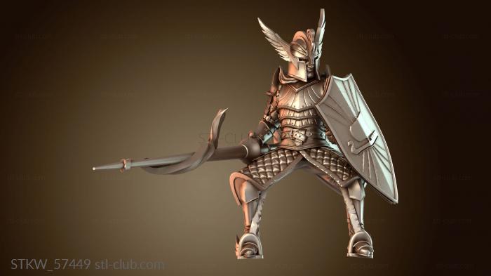 Military Принц-лебедь верхом