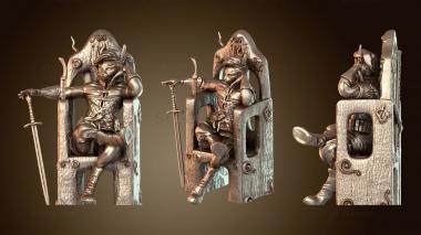 3D модель Табакси Черный Кот Разбойник Трон (STL)