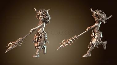 3D модель Мальчик-Телец, быстро бегущий (STL)