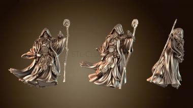 3D модель Волшебный библиотекарь Диорама Мерлин (STL)