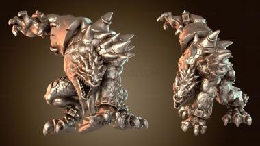 3D модель БРИТВА ЯЩЕРОЗАВРЫ древние (STL)