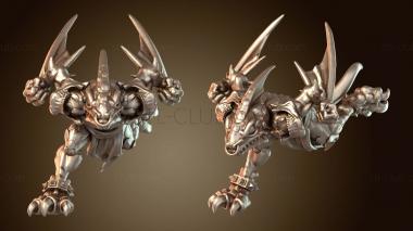 3D модель БРИТВА Ящеролюды СКИНК первобытный (STL)