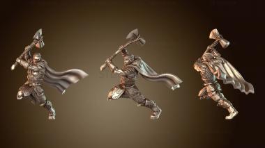 3D модель ТОР ЛЮБОВЬ И ГРОМ Молот Человек А (STL)