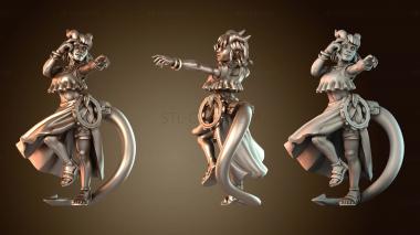 3D модель Tiefling Female Bard zany (STL)