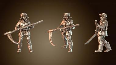 3D модель Деревенский житель, сердитый фермер (STL)