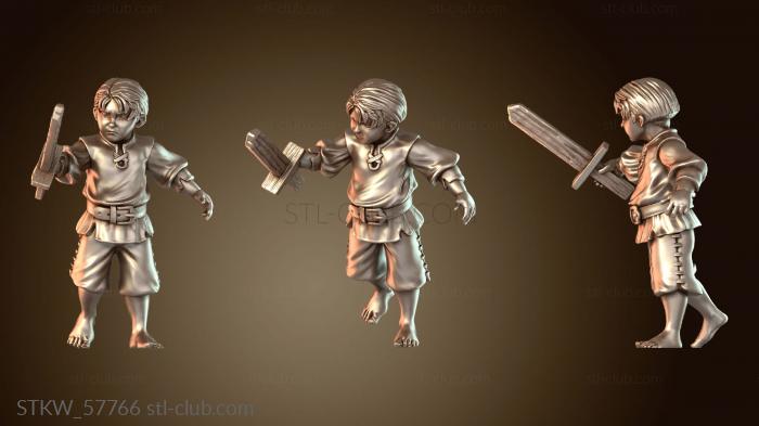 Military Деревянный меч деревенского мальчика