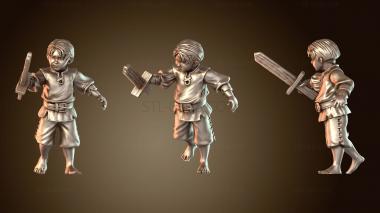 3D модель Деревянный меч деревенского мальчика (STL)