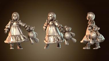 3D модель Игрушка для девочек-сельчанок (STL)