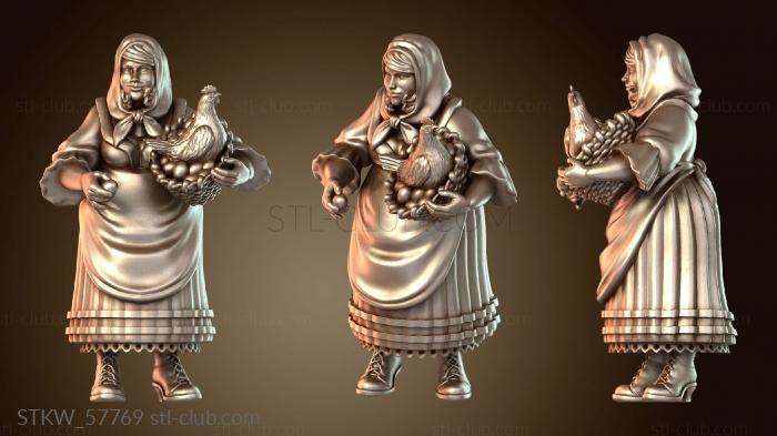 Military Женщина-птица из деревни