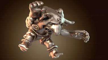 3D модель Гноблар в стиле вуду Огр Проклятый (STL)