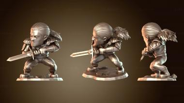 3D модель Ведьмак Чиби (STL)