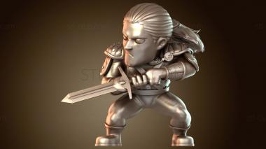 3D модель Ведьмак Чиби Грим (STL)