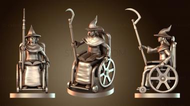 3D модель Волшебники: женщина-волшебница в инвалидной коляске (STL)