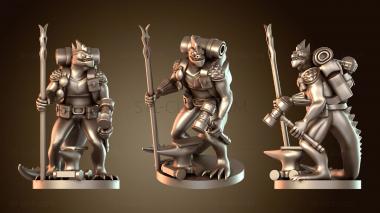 3D модель Волшебники Ящеролюды Изобретатель (STL)