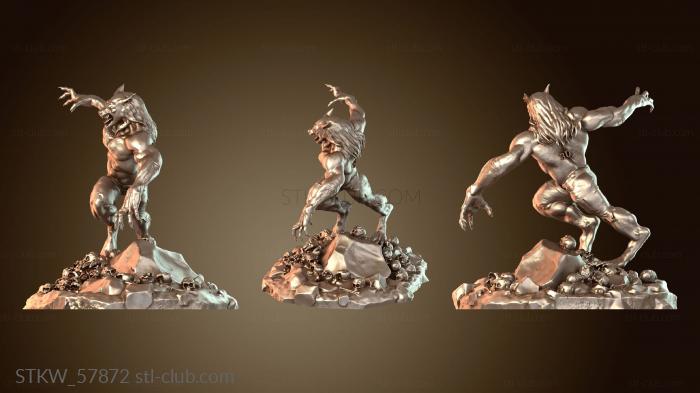 Military Человек-волк с логотипом