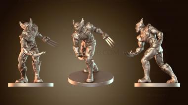 3D модель Wolverine Zombie Throwback wolverinezombie (STL)