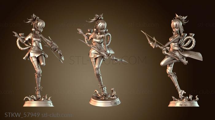 Military Yoimiya Genshin Impact Back