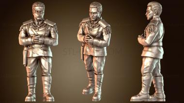 3D модель Молодой синий адмирал стоит (STL)