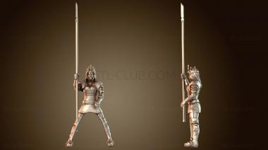 3D модель Наездники на оленях Кхра (STL)