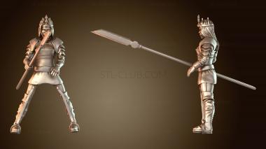 3D модель Наездники на оленях Хра: бесстрашные (STL)