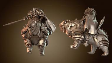 3D модель Король-медведь (STL)