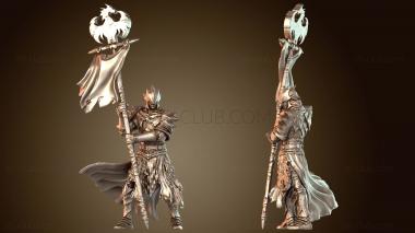 3D модель Король Дралфар Копейщики Знаменосец (STL)