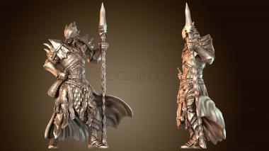 3D модель Король Дралфар, Копейщик Музыкант (STL)