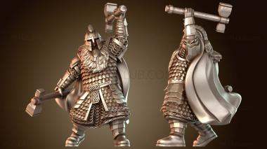 3D модель Чемпион королевства, гном и чемпион знаменосцев, стойкий (STL)