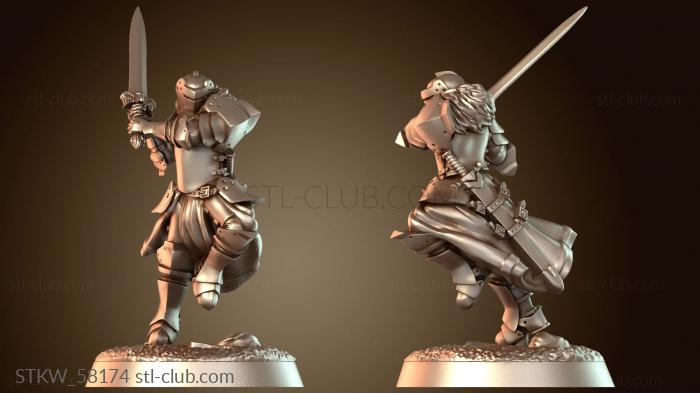 Military Рыцари Королевской Гвардии, пешие, ревностные