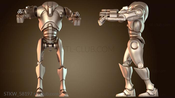 Military Клатуниан и шагающий ACM с двумя оружиями