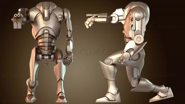 3D модель Клатунианец и ходячий коленопреклоненный огонь (STL)