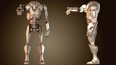 3D модель Клатунианец и ходячий огонь (STL)