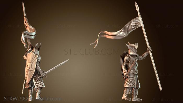 Military Рыцарская нога багровая