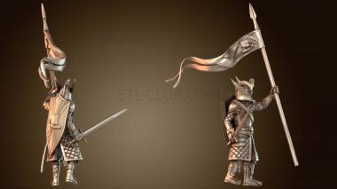 3D модель Рыцарская нога багровая (STL)