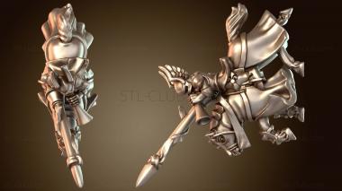 3D модель Рыцарь-музыкант-вестник (STL)
