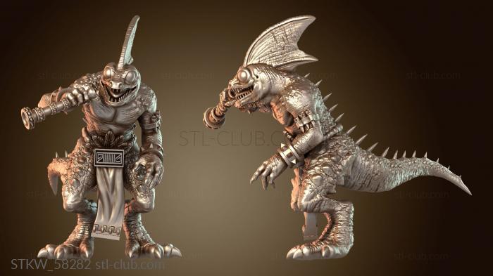 Military Рыцарь-охотник на сцинков с духовой трубкой