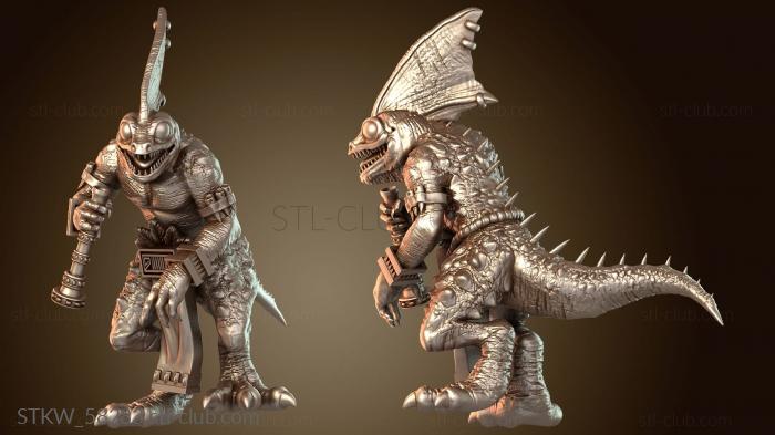 Military Рыцарь-сцинк-охотник с духовым разведчиком