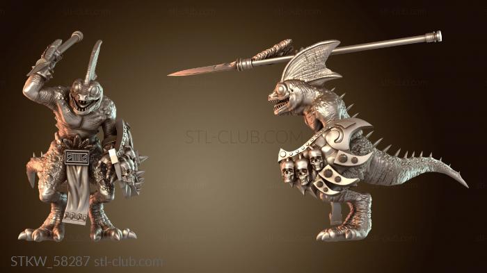 Military Рыцарь-Сцинк-Охотник с Копьем Анклав