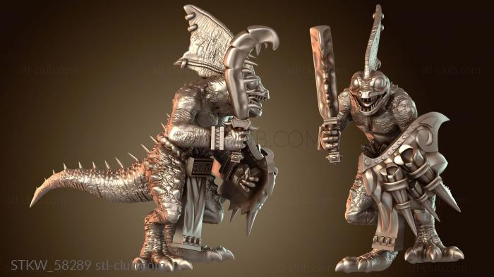 Military Рыцарь-охотник на сцинков с благородным мечом