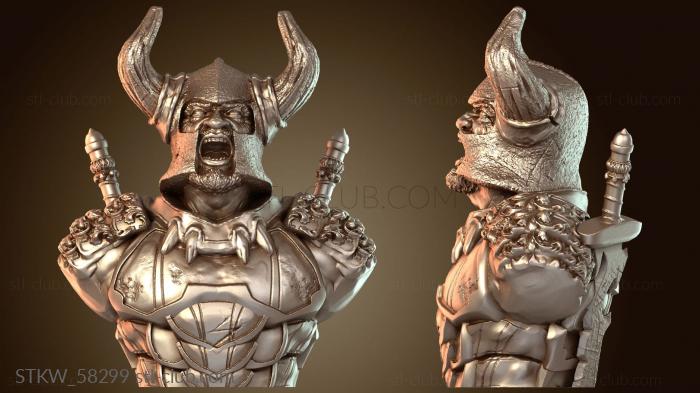 Бюст рыцаря-воина