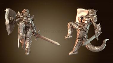 3D модель Рыцари Рыцарь Топор Воин (STL)