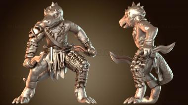 3D модель Кобольд с кинжалами (STL)