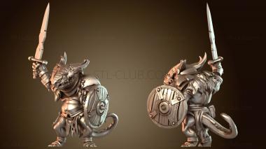 3D модель Кобольды кобольд варвар (STL)