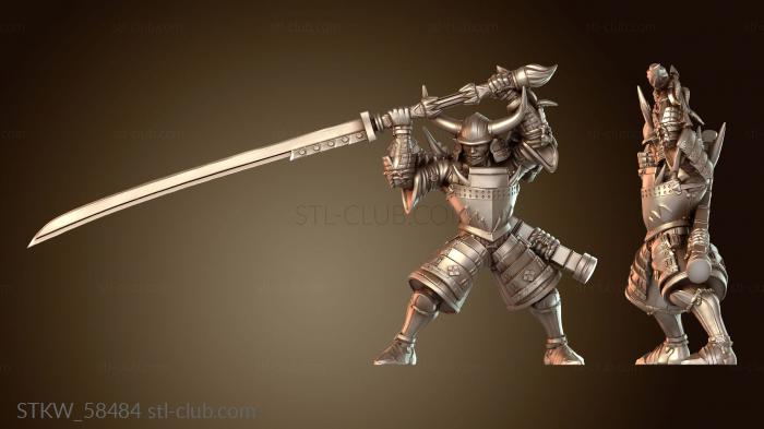 Military Курода Нодачи с самураем